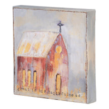 Stained Glass Faithfulness Church Canvas