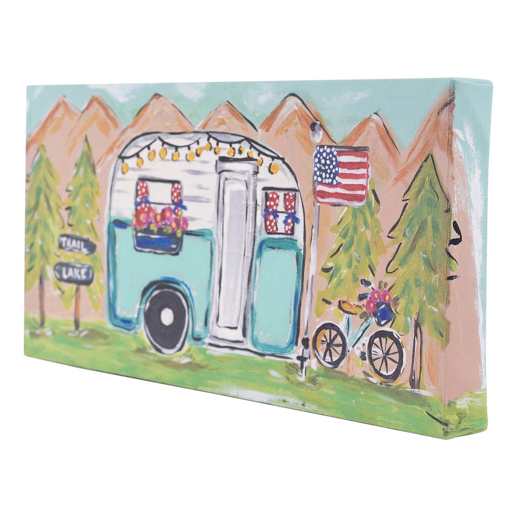 Hit the Road with the Americana Camper Canvas – Vintage Charm