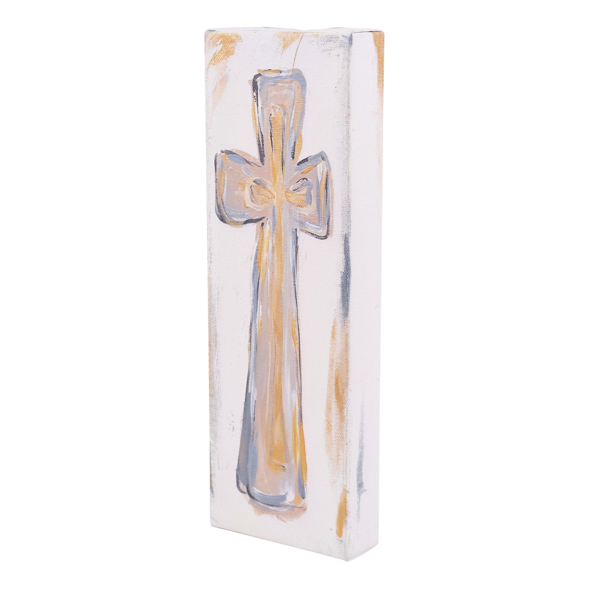 Embrace Serenity and Faith with The Neutral Cross Canvas – GLORY HAUS