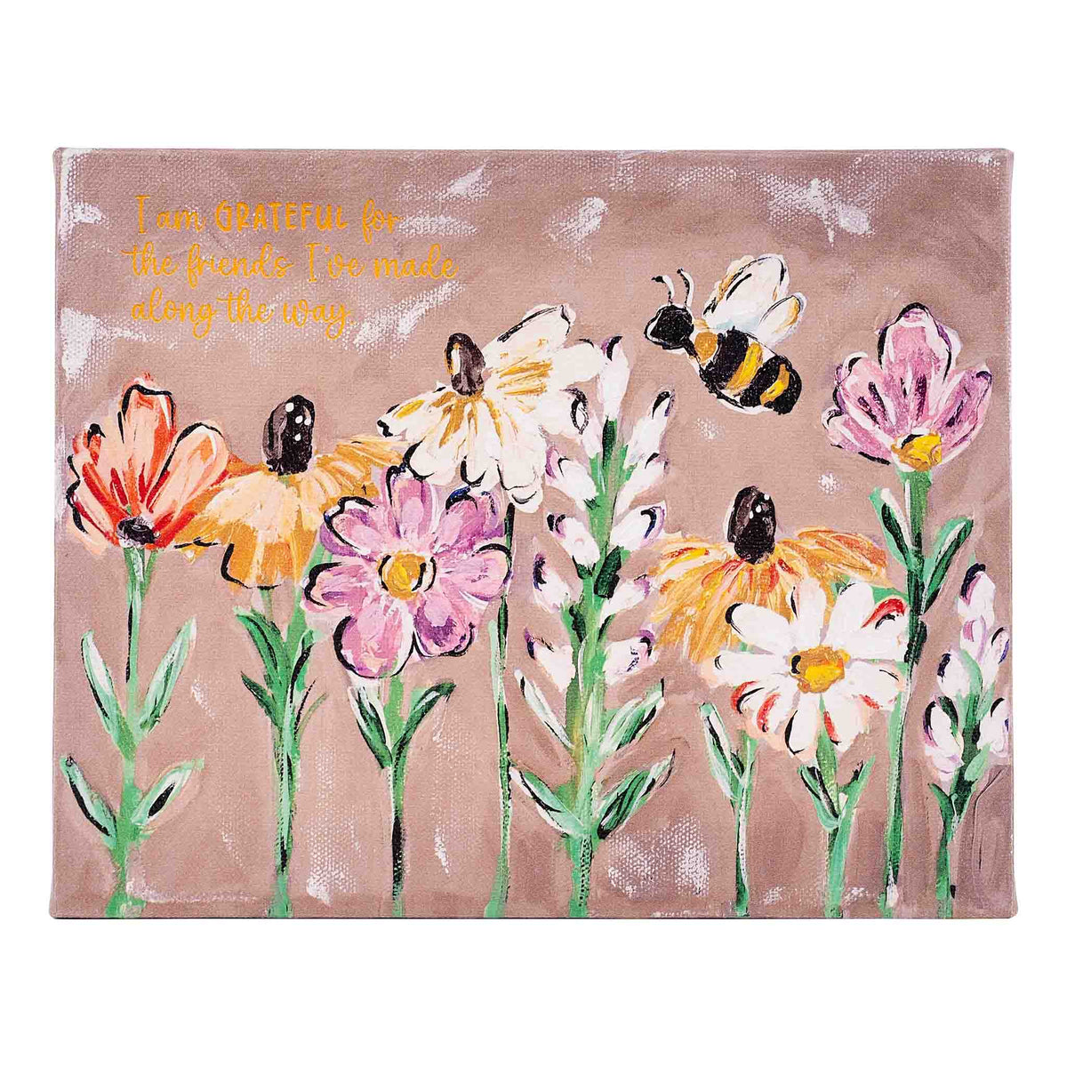 Wildflower Bee Canvas