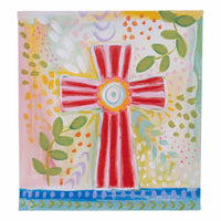 Pink Cross Canvas