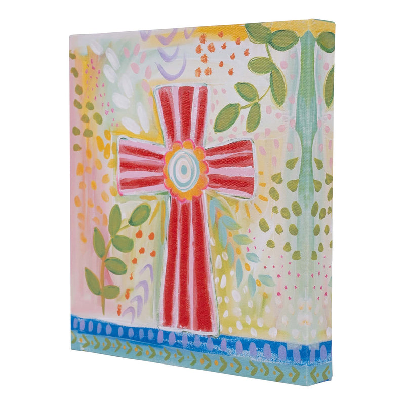 Pink Cross Canvas