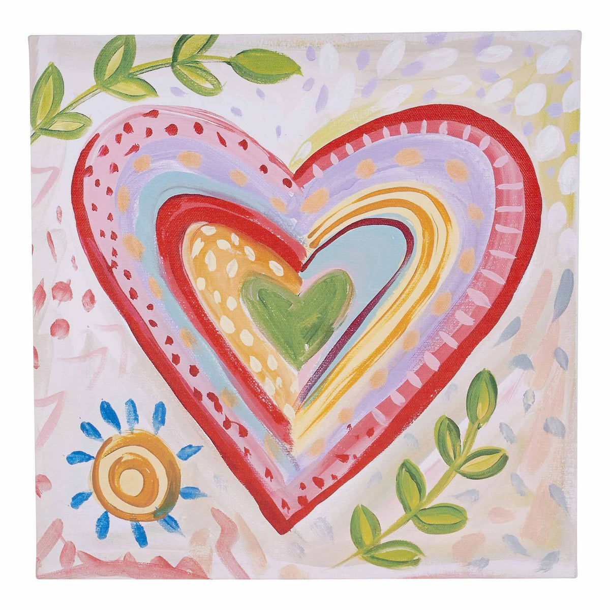 Hearts and Vines Canvas