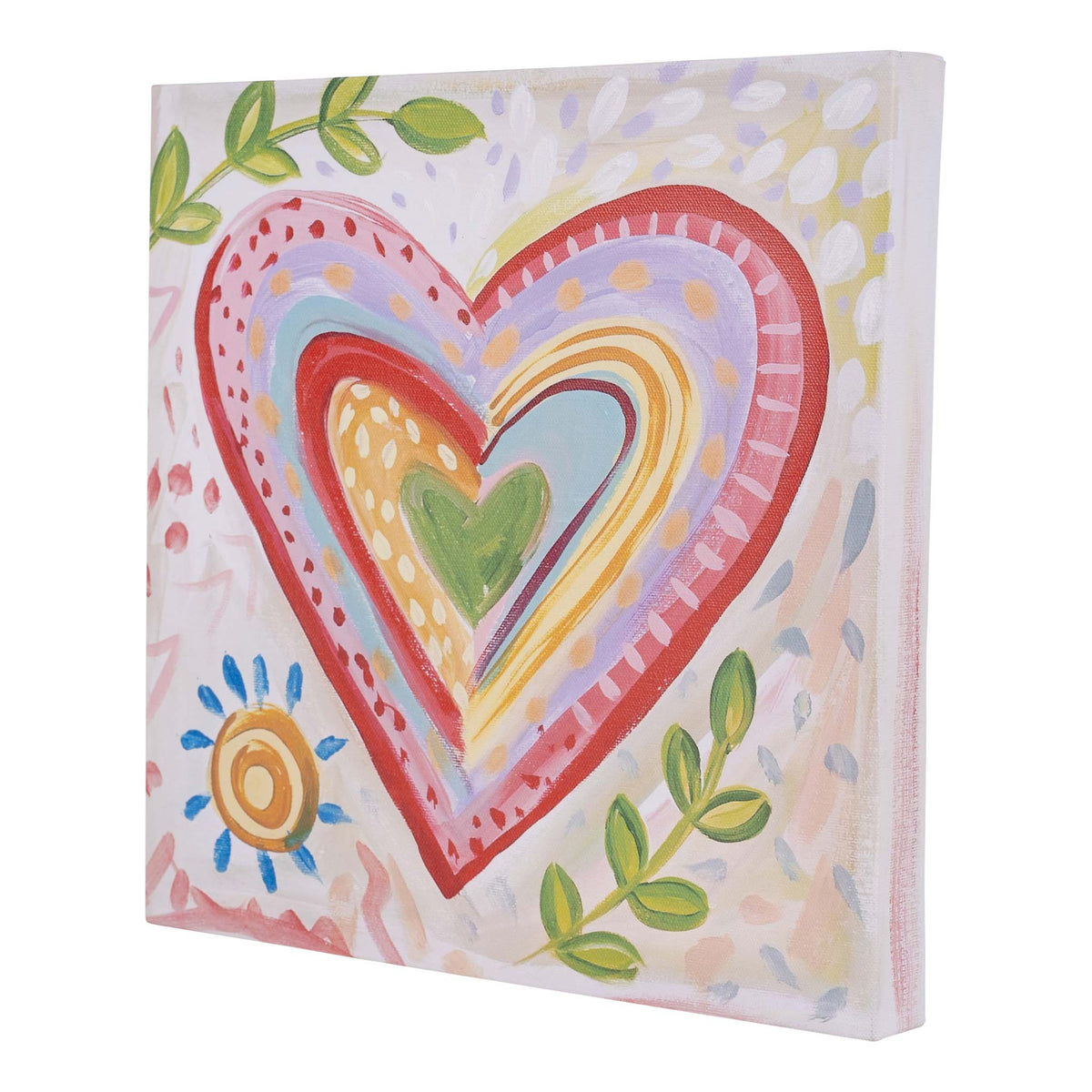 Hearts and Vines Canvas