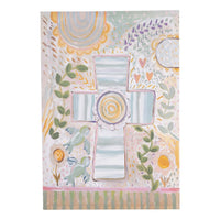 Blue Bird Cross Canvas