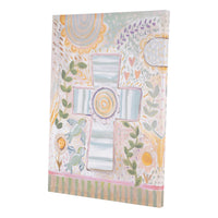 Blue Bird Cross Canvas