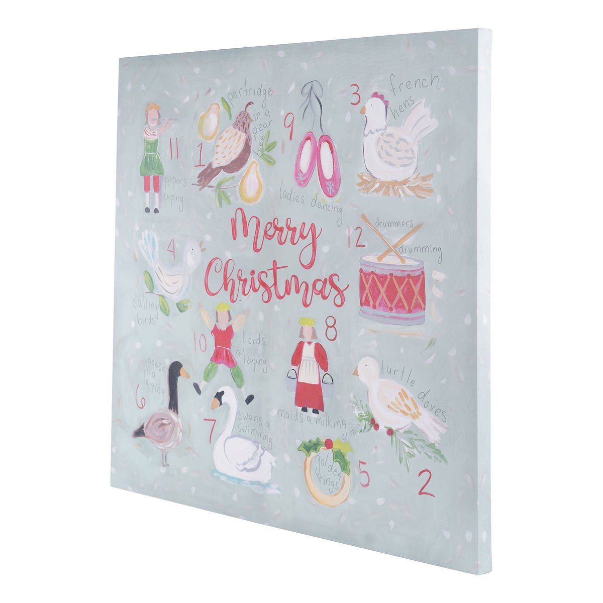12 Days of Christmas Canvas