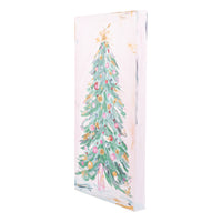 Snowy Bright Christmas Tree Canvas