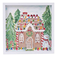 Gumdrop Gingerbread House Canvas