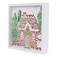 Gumdrop Gingerbread House Canvas