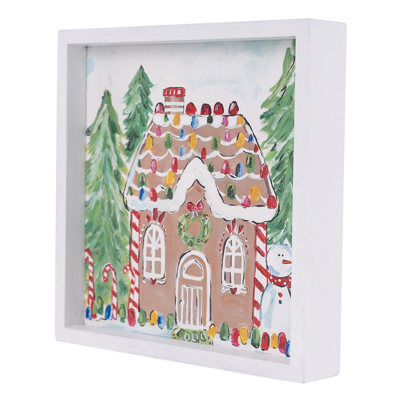 Gumdrop Gingerbread House Canvas