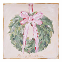 Merry Christmas Wreath Canvas
