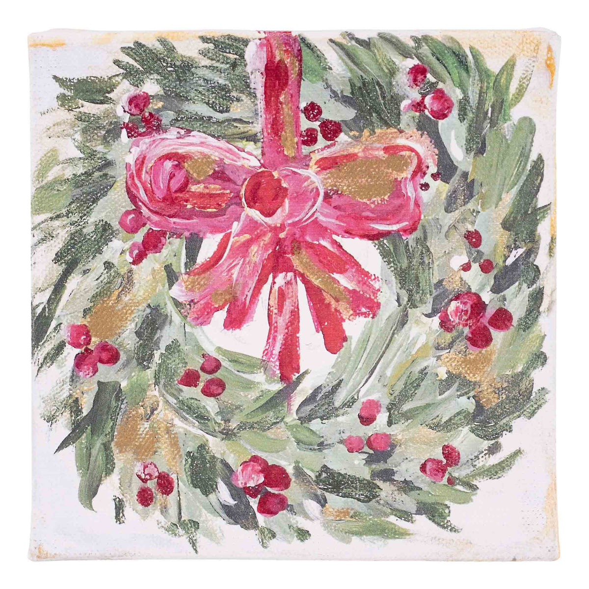 Holly Wreath Canvas