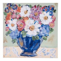 Blue Flower Vase Canvas