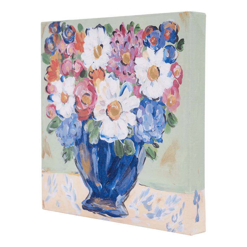 Blue Flower Vase Canvas