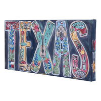 Texas Word Art Canvas