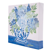 Hydrangea In Blue/White Vase Canvas