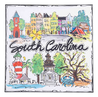 State of South Carolina Icon Canvas