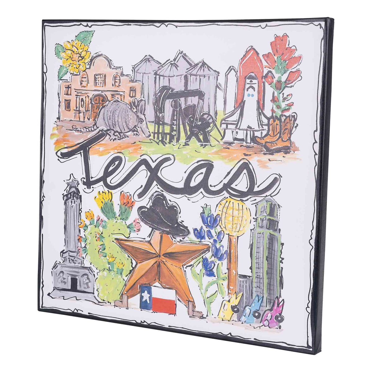 State of Texas Icon Canvas