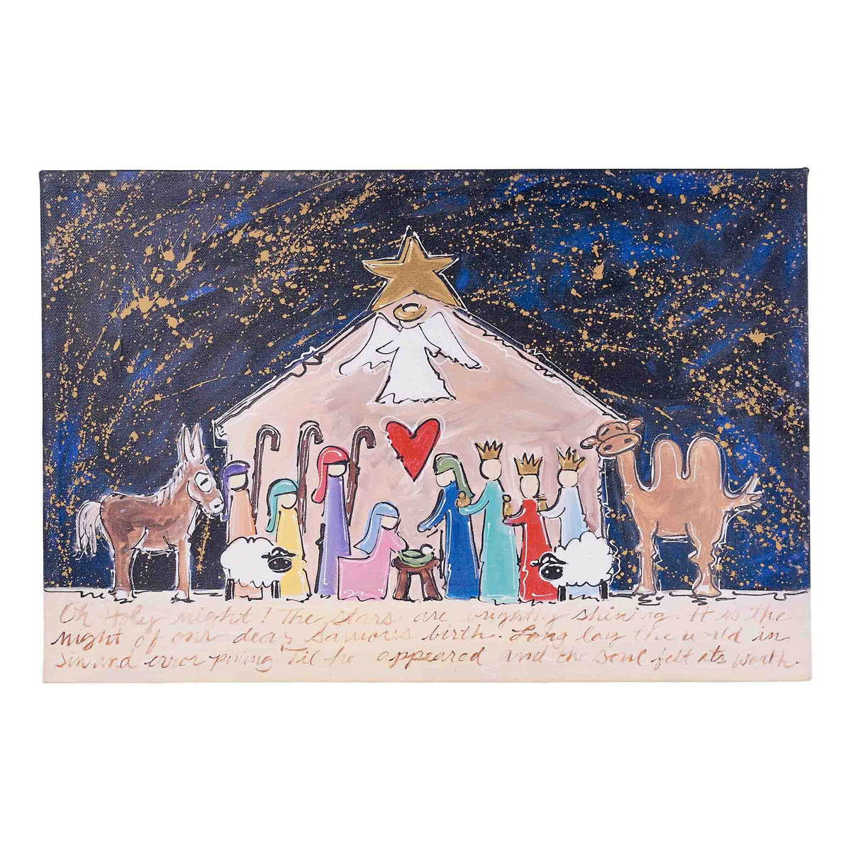 Stars Are Brightly Shining Canvas Small