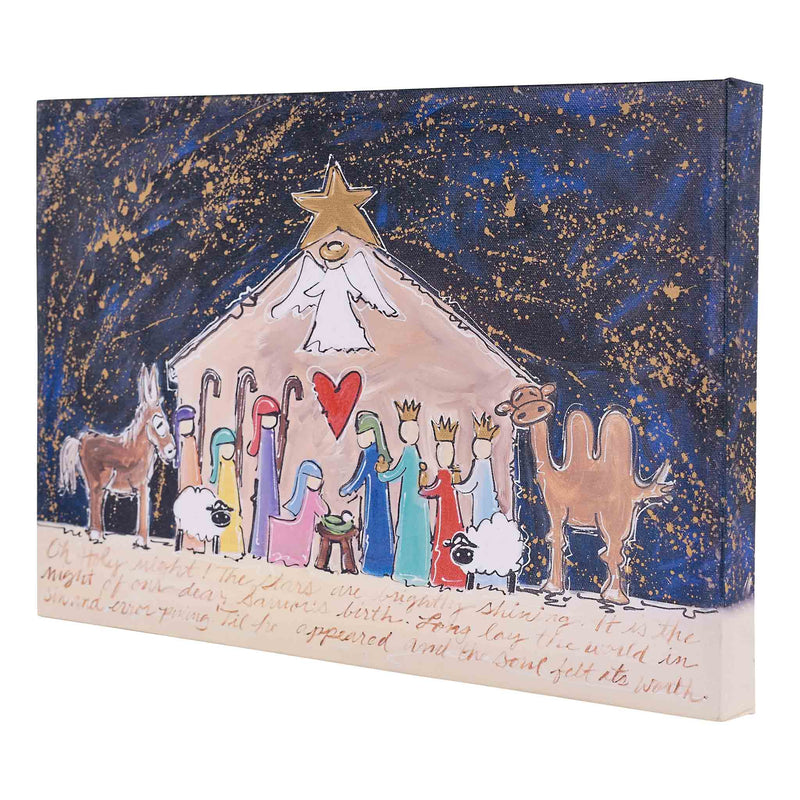 Stars Are Brightly Shining Canvas Small