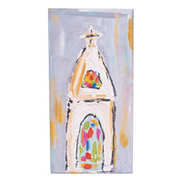 Stained Glass Window Church Wood Block