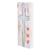 Hearts Cross Wood Block