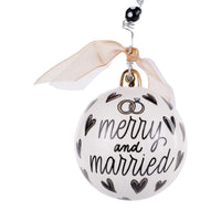 Merry and Married Heart Ornament