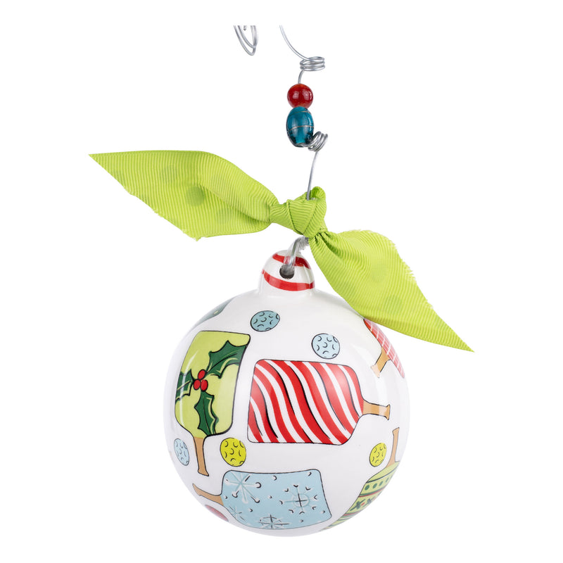 One More Game Pickleball Ornament