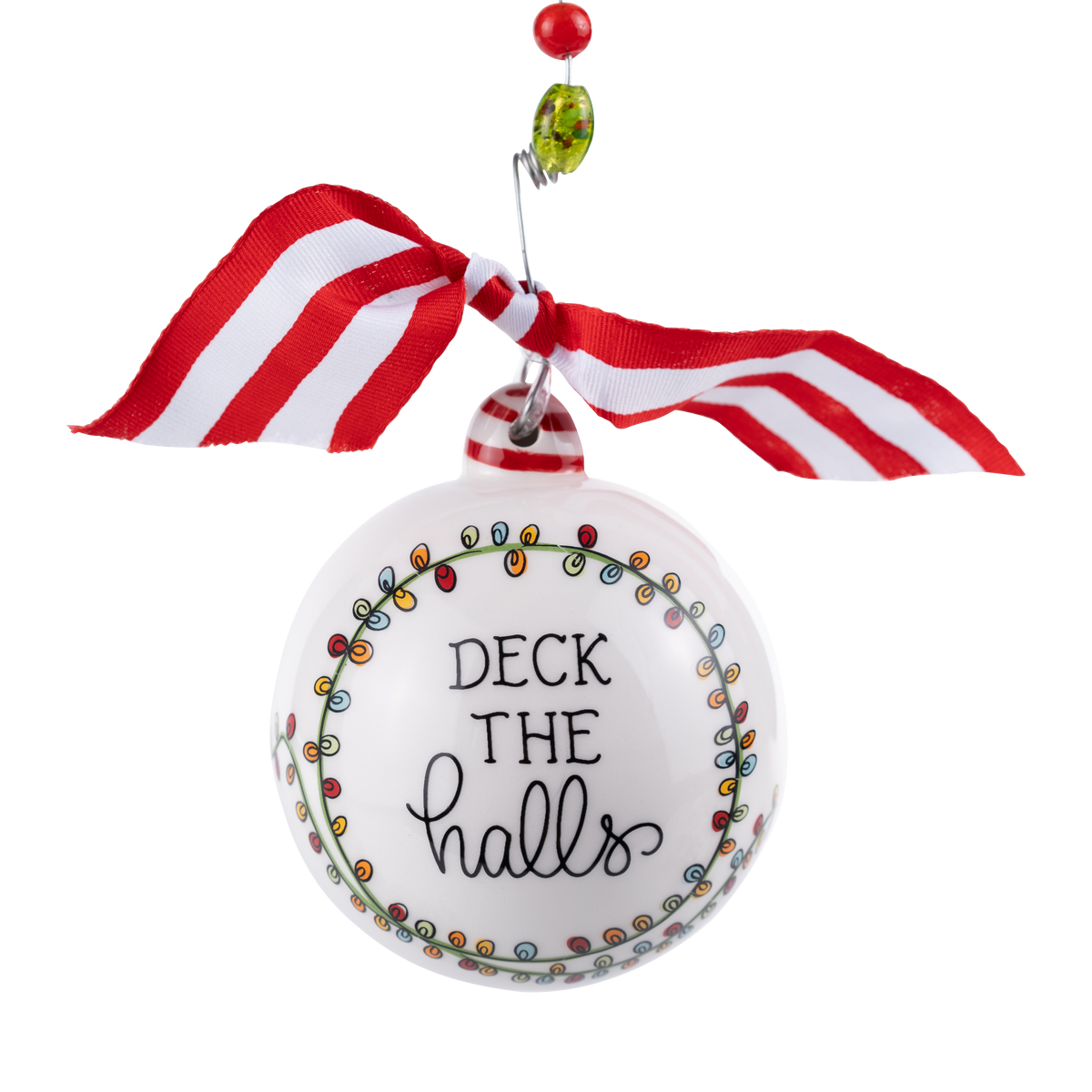 Deck the Halls Santa Lights Ornament