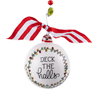 Deck the Halls Santa Lights Ornament