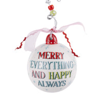 Merry Everything Happy Always Gingerbread House Ornament