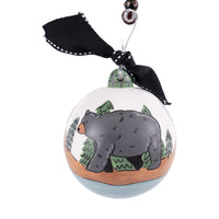 Black Bear by River Ornament
