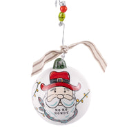 Ho Ho Howdy Santa Ornament