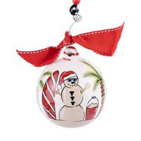 Sand Snowman Ornament