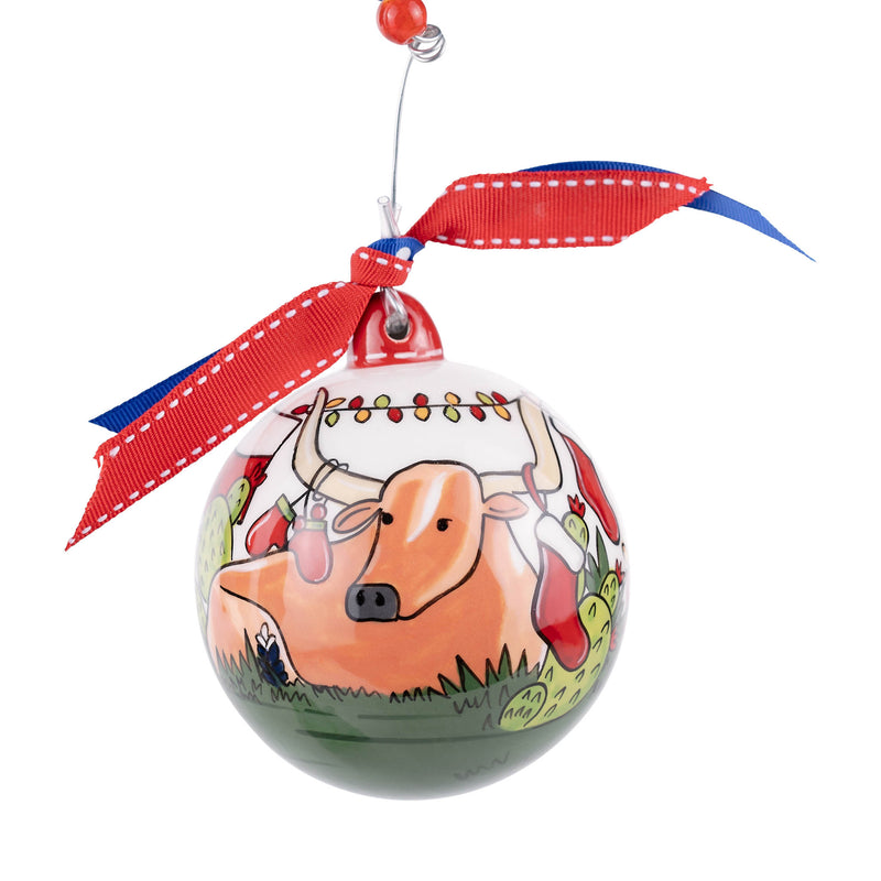 Merry Tex-Mas Longhorn Ornament