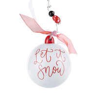 Snowman Let It Snow Ornament