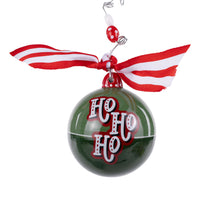 Green Ho Ho Ho Ornament
