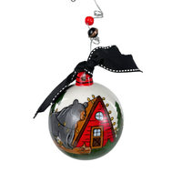 Beary Merry Black Bear Ornament