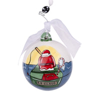 Lake Life with Santa Ornament