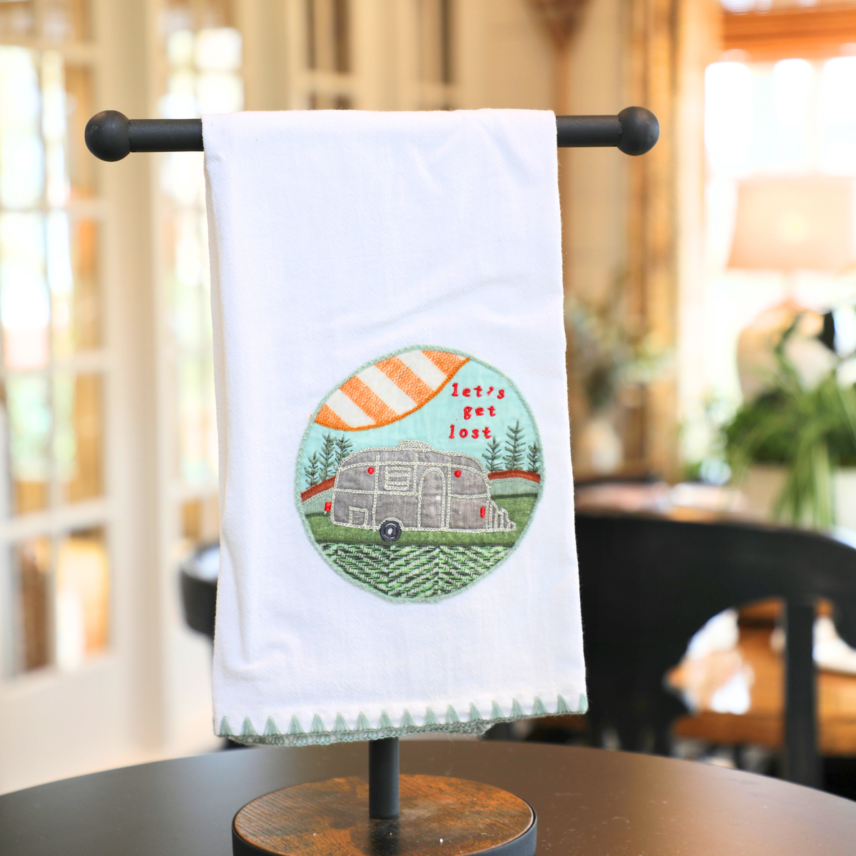 Let's Get Lost Camper Tea Towel