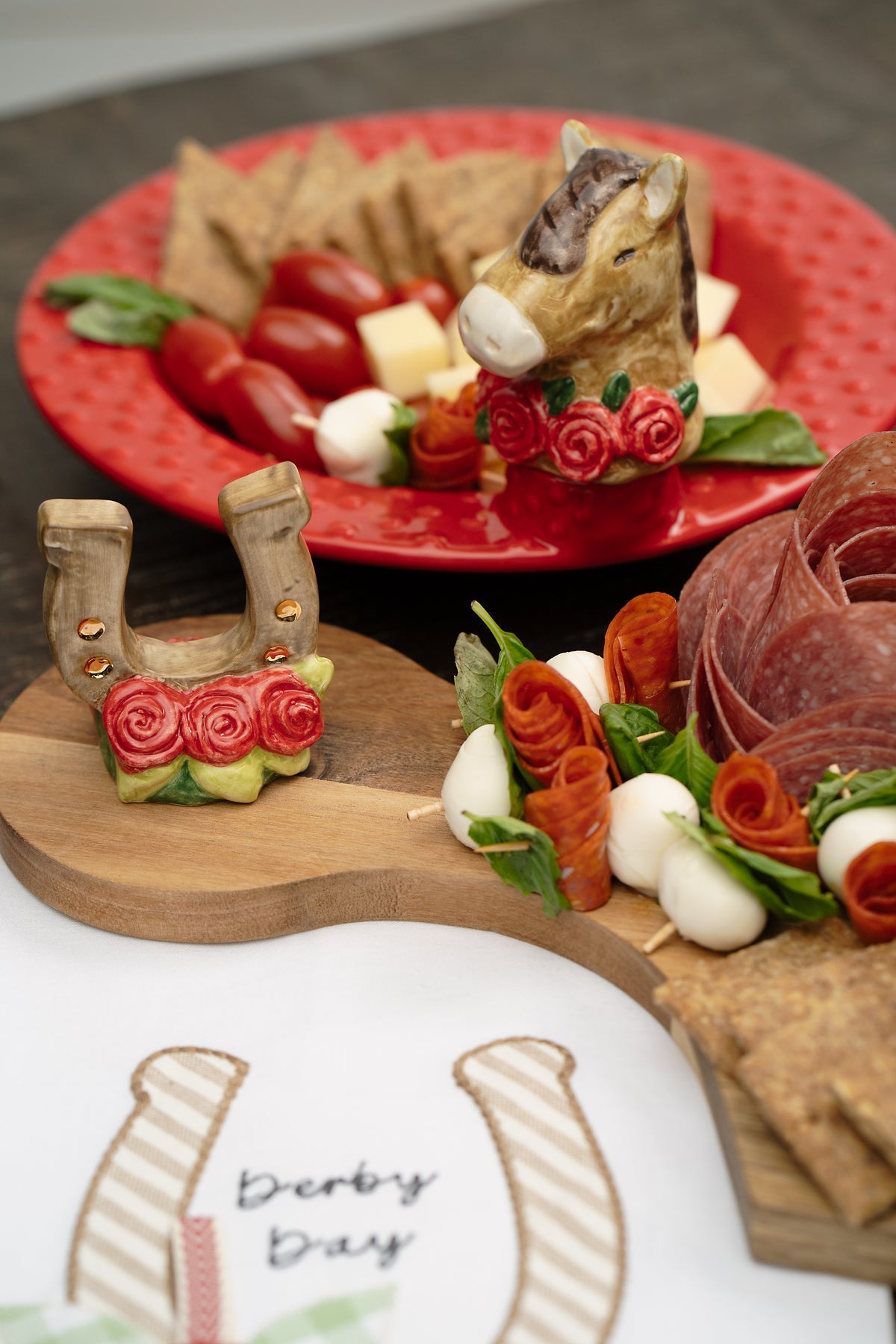 Derby Horseshoe Charcuterie Topper