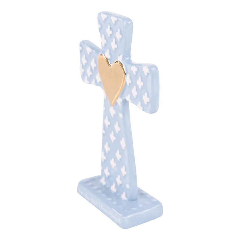 For This Child I Have Prayed Blue Standing Cross