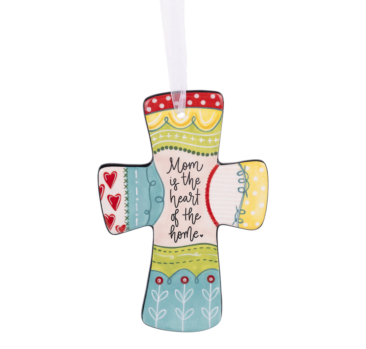 Mom Is The Heart Of The Home Cross