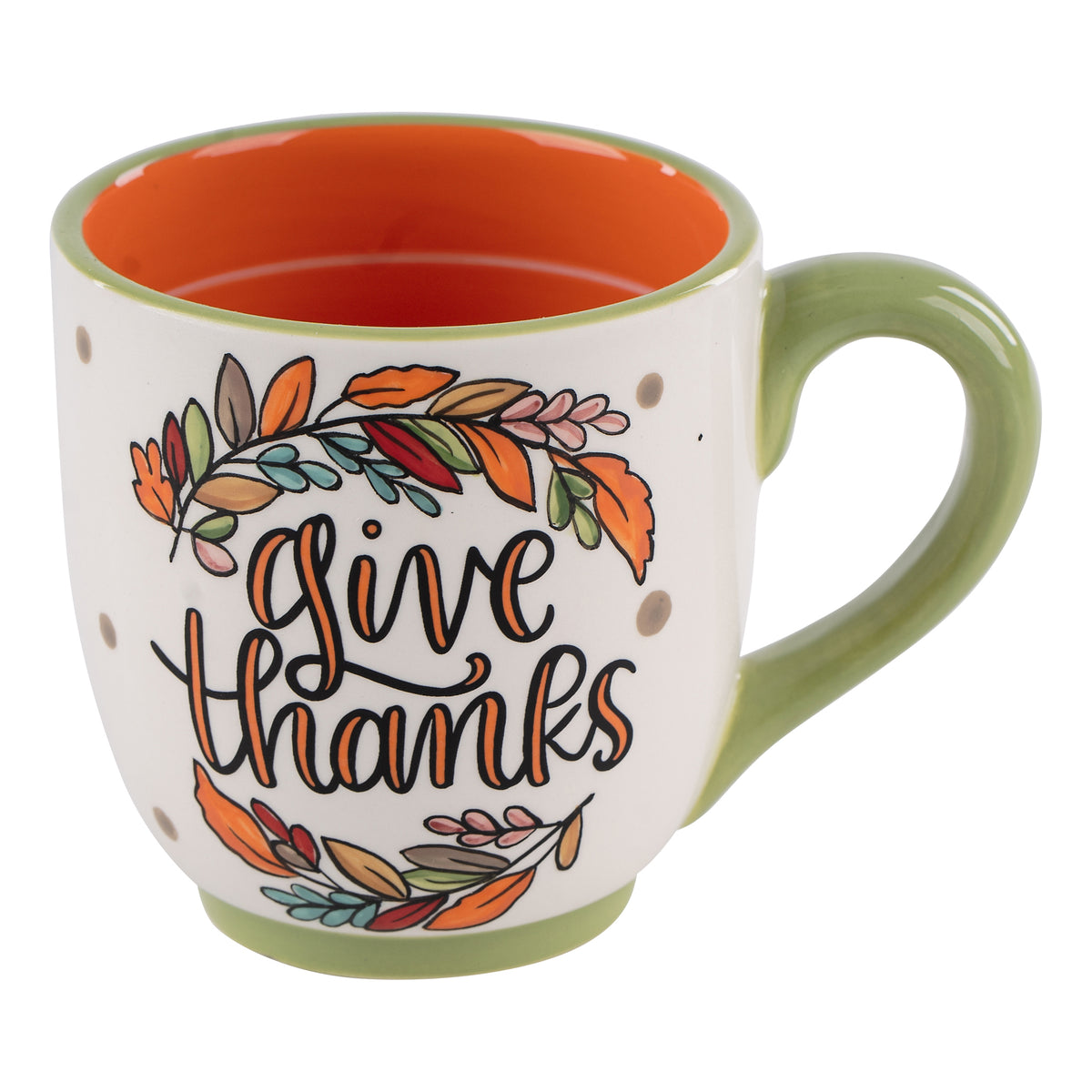 Fall Leaves Give Thanks Mug