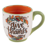 Fall Leaves Give Thanks Mug