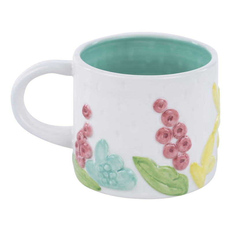 Flower Garden White Mug