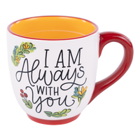 I Am Always With You Red Bird Wreath Mug