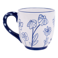 Blue & White Flowers In The Garden Mug
