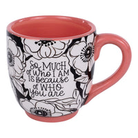 Because of Who You Are Mom Mug